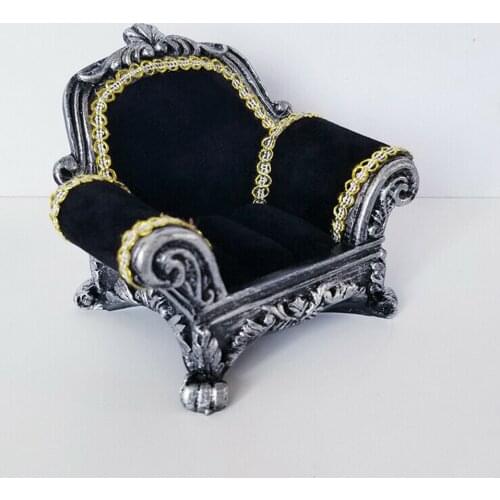 1/12 Scale Retro Armchair Single Sofa Chair Model Figure Scene Furniture Toys