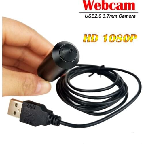 3.7MM Lens Mini HD 1080P USB Camera Micro 2MP Bullet Web USB2.0 UVC Webcam For Windows Computer PC Laptop