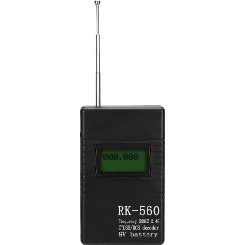 Rk560 Mini Radio Frequency Meter with Ctcss/Dcs Decoder 50Mhz-2.4Ghz Portable Handheld Radio Frequency Testing