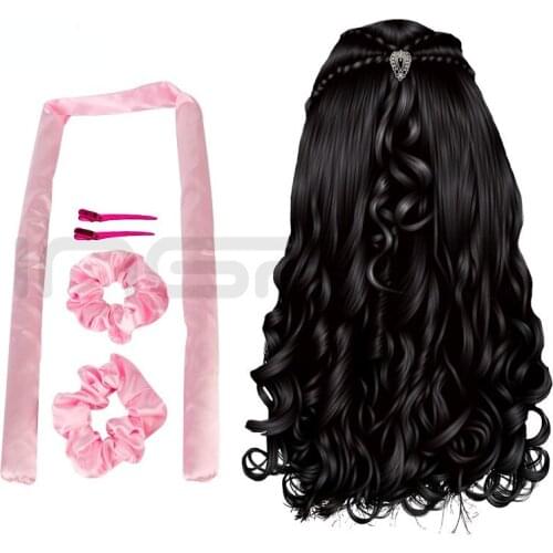 Heatless Curling Rod Headband Lazy Curler Silk Curling Ribbon Silk Curling Ribbon Heatless Hair Curling Improve Version