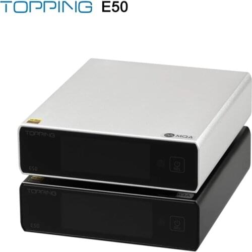 TOPPING E50 MQA Support DAC DSD256 ES9068AS XMOS XU216 Support USB/Optical/Coaxial input balanced/single-ended output with L50