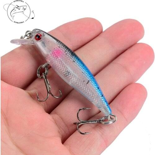 3D Eyes Anti-Corrosion Bionic Plastic Fishing Bait 65mm/4.5g Simulation Minnow Freshwater High Quality Fishing Lure Hard Bait