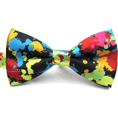 Groom Charming Adjustable Banquets Colorful Wedding Party Butterfly Printing Accessories Festival Men Bow Tie