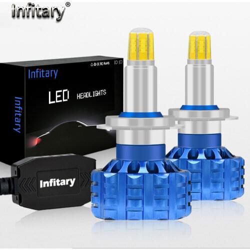 Infitary 360° illuminated Canbus H7 LED Car Truck Headlight 12V 24V 36V 18000Lm 110W H1 H3 H11 HB3 HB4 9005 9006 Auto Lamp Bulbs