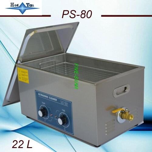 Newest Jietai ultrasonic cleaner 22L PS-80 AC110/220v circuit board ,metal parts cleaning equipment with basket