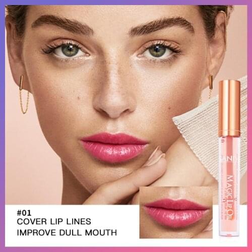 Moisturizing Lip Plumper Repairing Reduce Lip Fine Lines Lip Gloss Brighten Lip Color Lip Balm Vitamin E Oil lipstick TSLM1