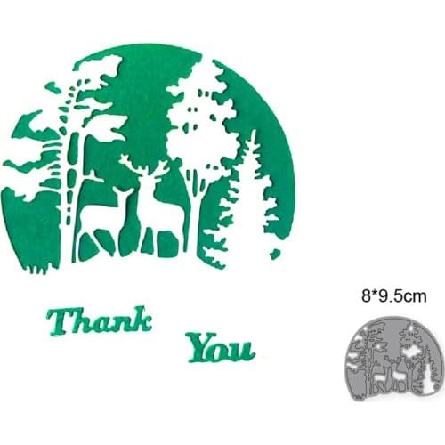 Cutting dies Christmas Landscape Metal Cutting Dies Cut Mold Decoration Scrapbook Paper Craft Knife Mould Blade Punch Stencils