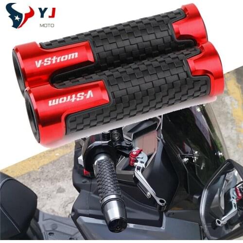 FOR SUZUKI V-Strom 7/8'' 22MM High Quality Universal Anti-Skid Smooth Soft Rubber Hand End Grips Handle Bar