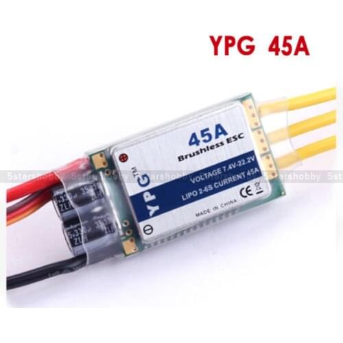 YPG 45A ESC 2~6S SBEC Brushless Speed Controller For Trex 450L 480 Helicopter