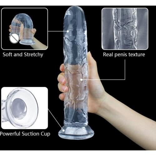 Jelly Dildo 6 sizes Penis Adjustable Strapon Dildo Realistic Sex Toys For Lesbian Women Couples Suction Cup Dildo Pants
