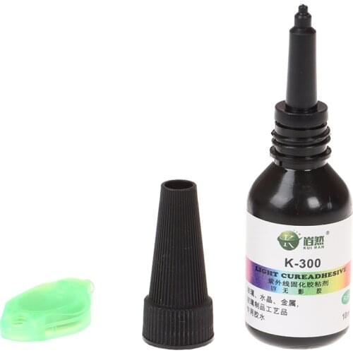 10ml UV Glue UV Curing Adhesive K-300 Transparent Crystal And Glass Adhesive With UV Flashlight