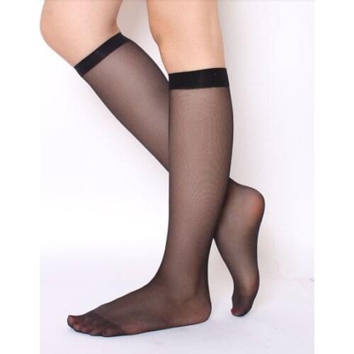 10 Pcs/lot New no box Sexy Cheap Useful Middle Tube Stockings Short Thin Transparent Female Beautiful Comfortable Summer Soild