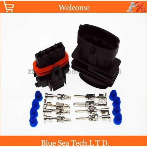 4Pin 3.5mm Male&female ECU Auto waterproof plug,Oxygen sensor connector for Bosch,BMW,Audi,VW etc