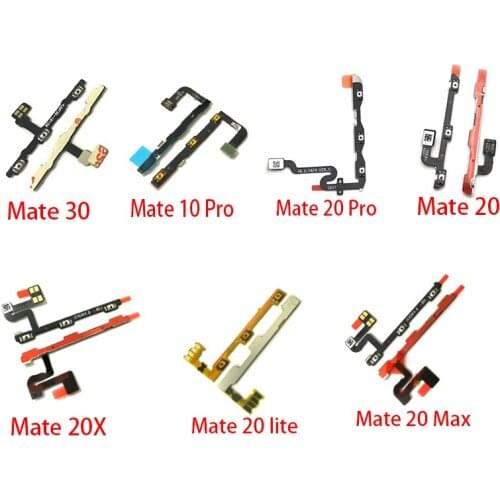 5pcs/lot Volume Button Power Switch On Off Button Flex Cable For Huawei Mate S 7 8 9 10 30 Lite 20 Pro 20X Max
