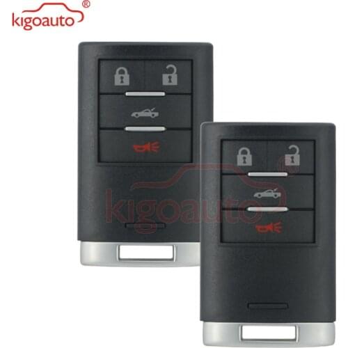 Kigoauto 2pcs Smart key case 25926479 M3N5WY7777A 4 button for Chevrolet Corvette 2008 2009 2010 2011 2012 2013