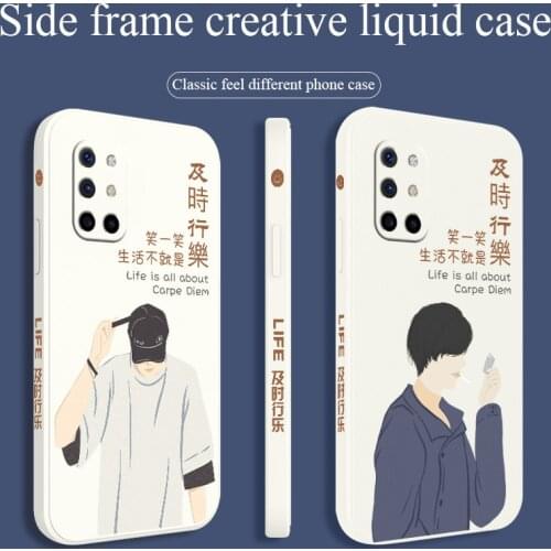 Boy With An Idea Phone Case For Oneplus 8t 9 9pro 9r pro Liquid Silicone Cover