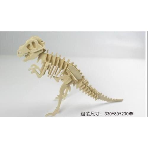 DIY Kids 3D Wooden Puzzles Animal Airplane Model Assembling Building Kits Educational Toys for Children