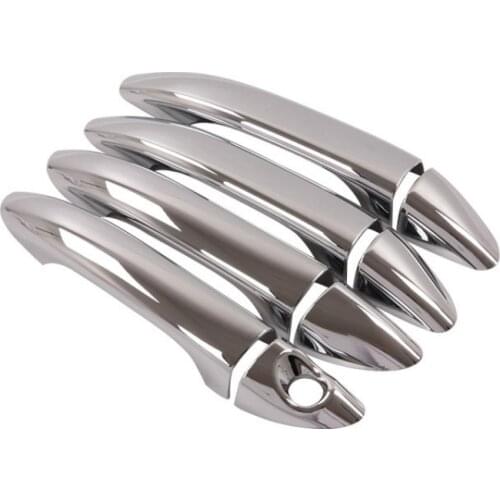 For Hyundai i10 Grand i10X 2014 2015 2016 2017 2018 New Chrome Car Door Handle Cover Trim Sticker Car Styling Accessories Decal