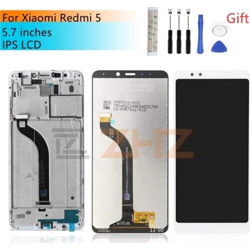 For Xiaomi Redmi 5 LCD Display Touch Screen Replacement with Frame Digitizer Assembly for Xiaomi Redmi 5 LCD Display Repair Part