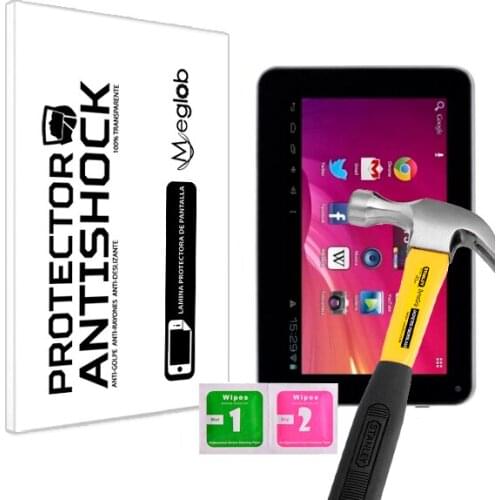 Screen protector Anti-Shock Anti-scratch Anti-Shatter compatible with Tablet Majestic TAB-0270