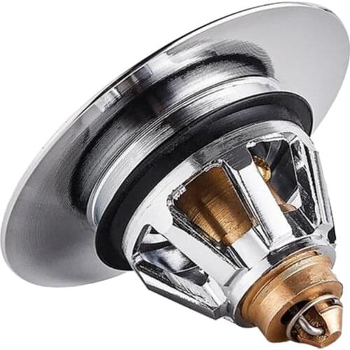 Bounce Core Pop-up Drain Filter Bathroom Stainless Steel Bounce Drain Filter Pop Up Sink Strainer Steel for Kitchen Bathroom