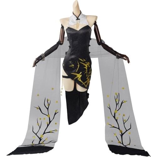 Arknights Ambience Synesthesia FEatet Cosplay Costume Dress Cheongsam Outfits Halloween Carnival Suit