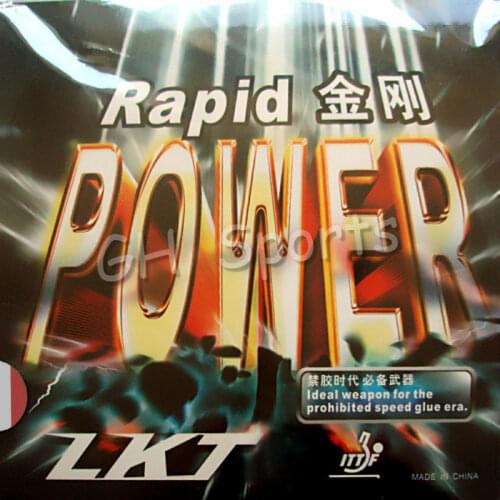 LKT Rapid POWER OFF Pips-In Table Tennis (PingPong) Rubber With Sponge