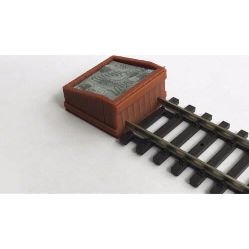 Outland Models Track Buffer / Stop x2 Wood Style HO Scale 1:87 Railway Layout