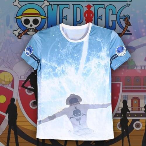 Men Casual Short Sleeve T Shirt Anime One Piece D. Luffy Roronoa Zoro Nami Tony Chopper Cartoon 3D Print T shirt hip hop