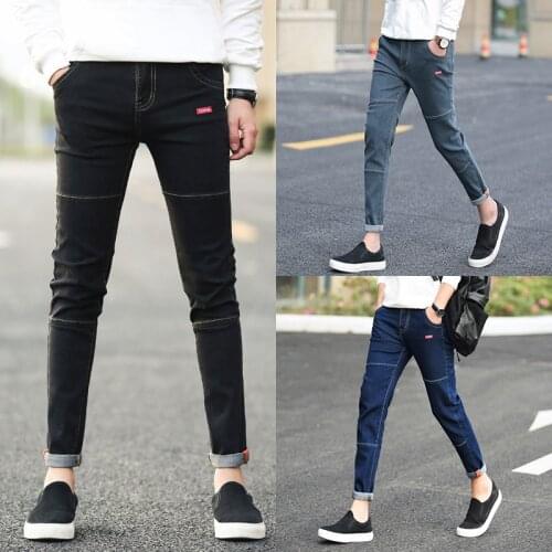 2021 Men’s Slim-fit Ankle-length Jeans,Stylish Working&Casual Daily Denim Pants,Classic Color&Version,Youth Fashion Must