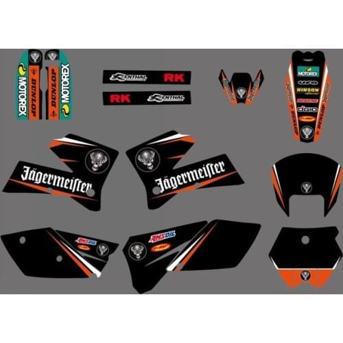 Decal Sticker Motorcycle for KTM SX 125 250 380 400 520 2005 2006 Graphics Bakcgrounds Stickers Accessories New deisgn hot sale