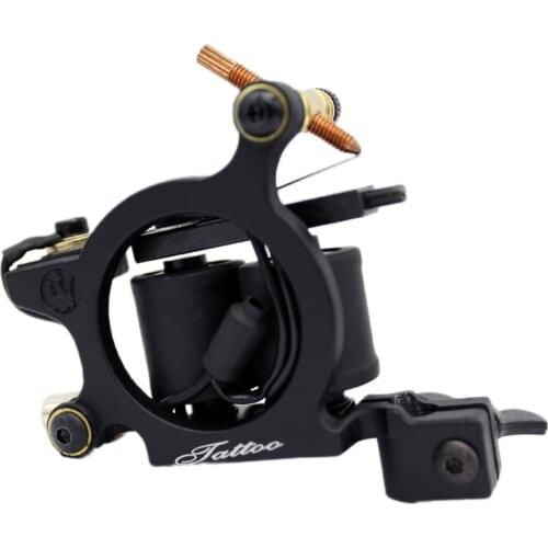 New Cast-iron Dual-coiled Coils Tattoo Machine 10 Warp Coils Handmade Tattoo Guns Machine For Liner Shader Free Shipping TM-7506