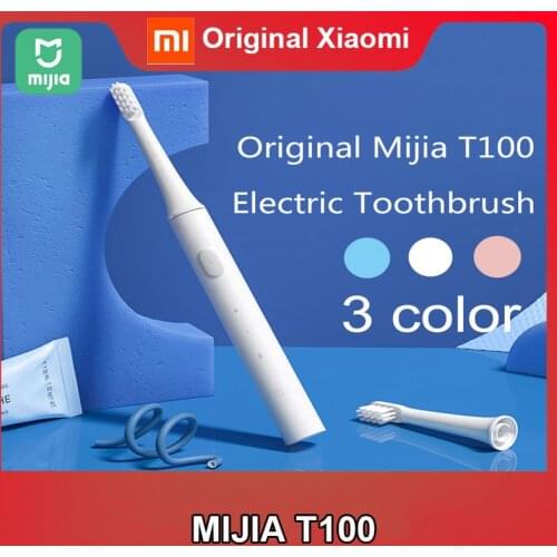 NEW Xiaomi Mijia T100 Mi Smart Electric Toothbrush 46g 2 Speed Sonic Toothbrush Whitening Oral Care Brush Head Dental floss