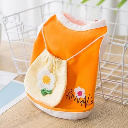 Pet Clothes New Puppy Dog Spring and Summer Thin Vest Small and Medium-sized Dogs Cat Satchel Two-legged Clothes Pet Clothes