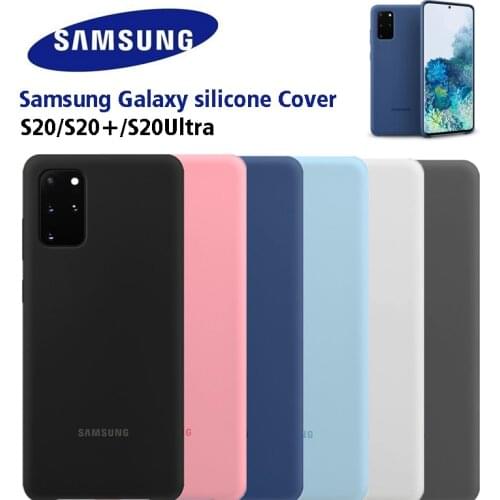 Original Samsung Galaxy S20 Case S20Ultra S20plus Silky Silicone Cover High Quality Soft-Touch Back Protective Galaxy S20+ plus