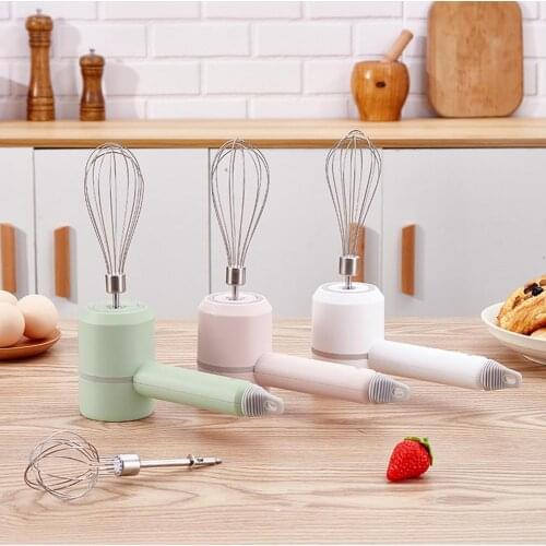 Wholesale 20W 3-Speed Immersion Hand Blender USB Recharge Kitchen Vegetable Chopper Egg Whisk With 2 Whisk Attachments For Soup