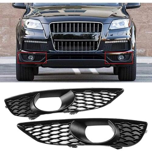 Car Front Bumper Fog Light Grille Cover for Q7 4L S LINE N/S 2009-2014 4L0807675C