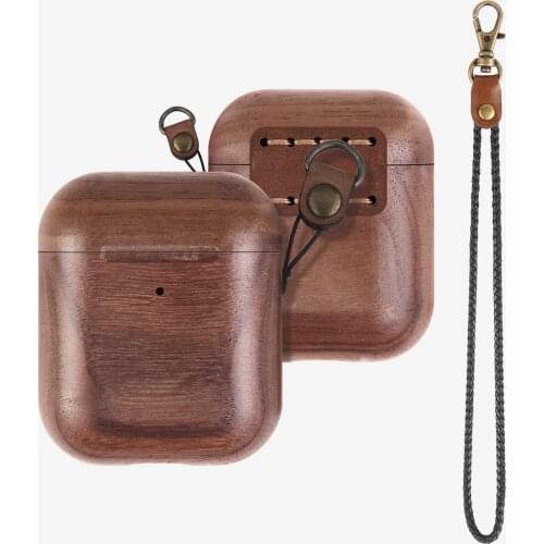Luxury Wooden Bluetooth Headphone Case for Apple Airpods 1 2 High Quality Earphone Case Shell for Airpods 1 2 Wireless