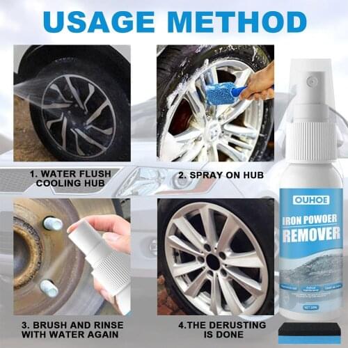 30ml Rust Remover + Sponge 10.8*2.8cm 2PCS/1 Set Derusting Cleaner Tool