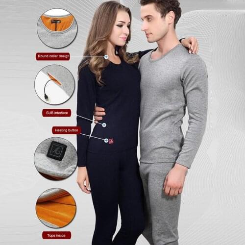 Electric Heating Thermal Underwear Heating USB Heating Intelligent Temperature Control Bottoming Shirt Electric Heating Clothes