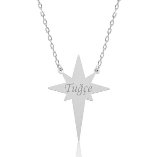 Tevuli 925 Sterling Silver Pole Star Is Lady Necklace