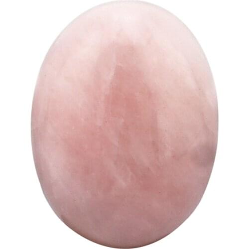 TUMBEELLUWA 1Lot (5Pc) 22x30mm Pink Quartz Crystal Oval Shape Cabochon CAB Flatback Ring Face,DIY Jewelry Making