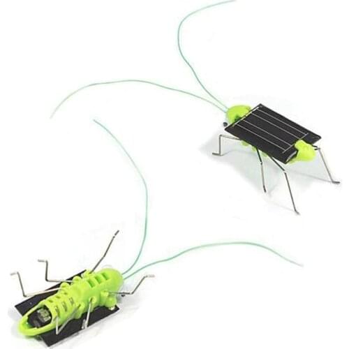 Funny Mini Grasshopper Solar Toy Children Outside Solar Power Energy Grasshopper Model Toy Kids Early Learning Educational Toys