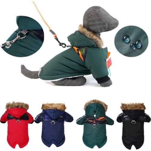 Winter Pet Dog Clothes Super Warm Jacket Waterproof Thicker Coat Small Dogs Pets Clothing For French Bulldog Chihuahua Outfit