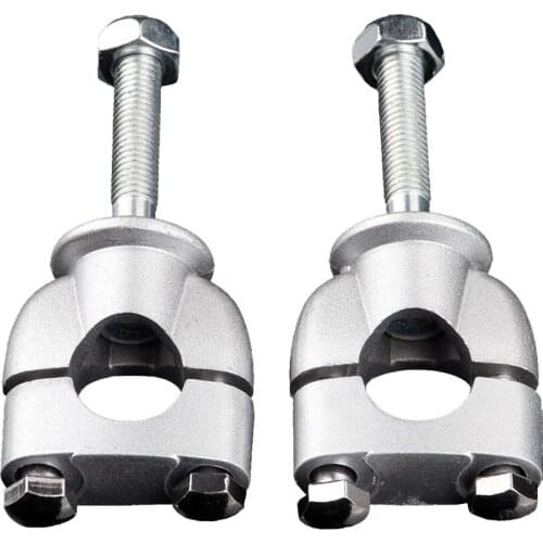 1 Pair 7/8 Aluminum Motorcycle Handlebar Risers 22mm Handle Bar Mount Clamps Dirt Pit Bike Motorbike Accessories Universal