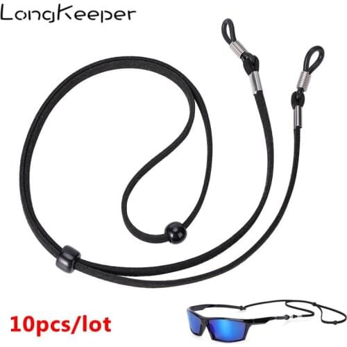 10pcs/lot Men Women Black Glasses Rope 34cm Sunglasses Neck Cord Strap Eyeglass String Holder Adjustable Accessories