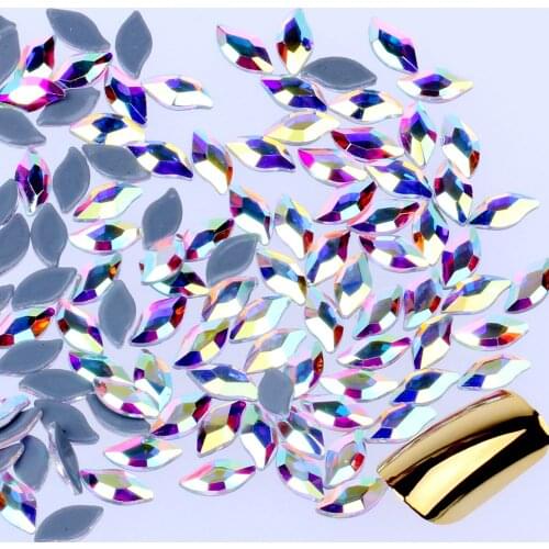 10pcs Hotfix Flatback Glass Rhinestones 29 Different Shapes and Sizes Crystal AB For Nail DIY Jewelry Dress Garments Decorations