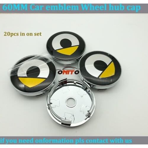 20pcs 60mm Chrome Car Embelm Logo Badge Car Wheel Covers for Smart Fortwo Forfour 2013 2014 2015 2016 Auto Wheel Hub Caps Logo