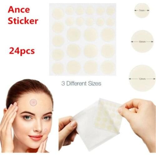 24PCS Acne Remover Treatment Patch Blackhead Remover Acne Tool Black Pimple Scar Skin Tag Removal Acne Patch