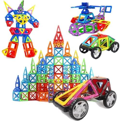 40pcs/set Designer Magnetic DIY Building Blocks Parts Construction Toys For Toddlers Magnet Model Building Boy girl Christmas Gi